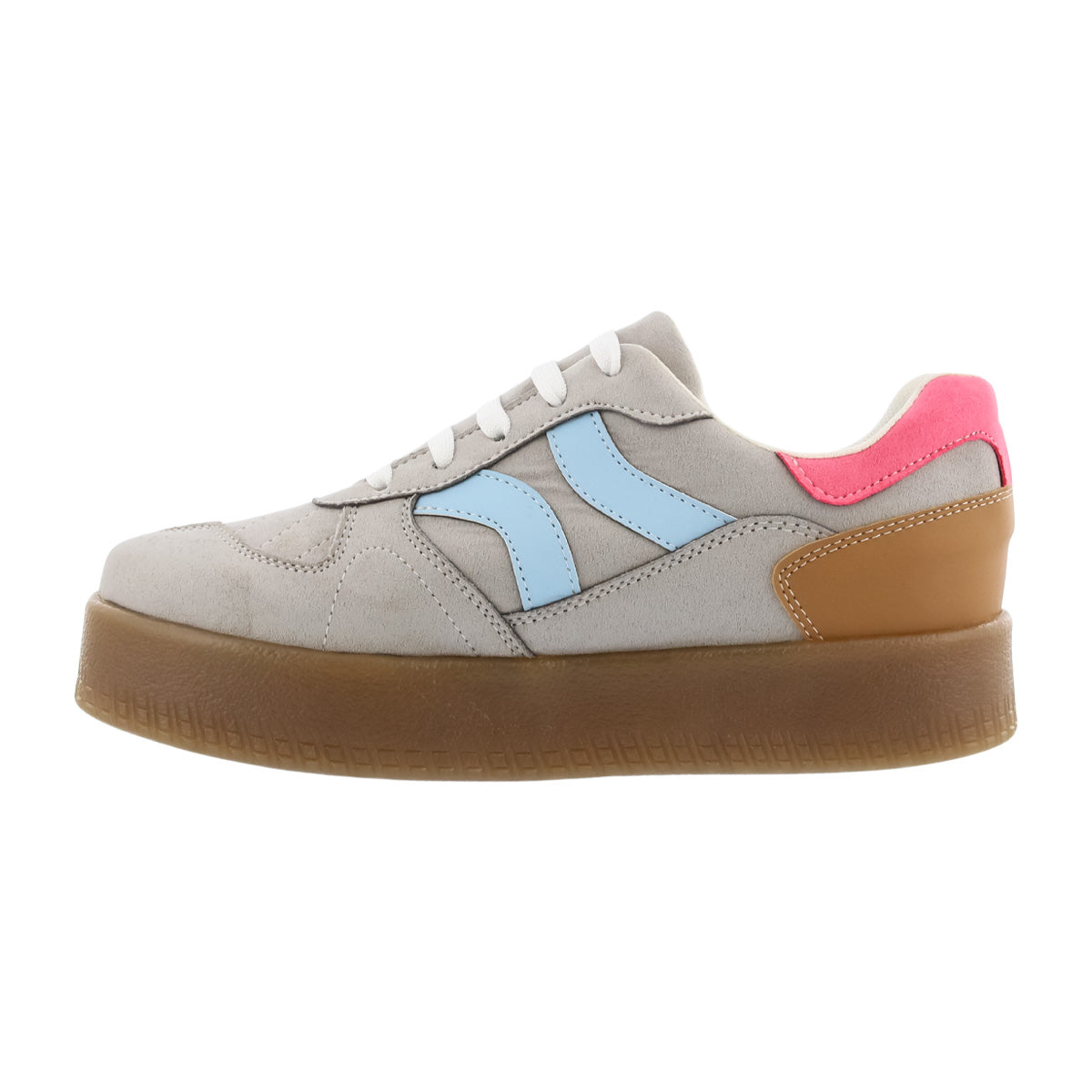 Tenis Lady Paulina 15050 Chunky Para Mujer Gris/Azul