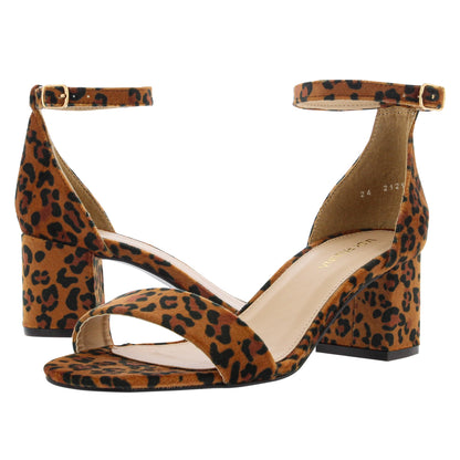 Sandalia Animal Print Lady Paulina Almendra 21216 Leopardo