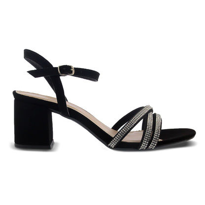 Sandalia de Tacón Lady Paulina Almendra 212024 Negro