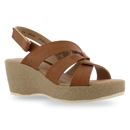 Sandalia Lady Paulina Confort Iris 38301 Café para Mujer