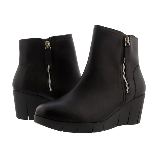 Botin Confort Con Cuña Lady Paulina Olga 36102 Negro