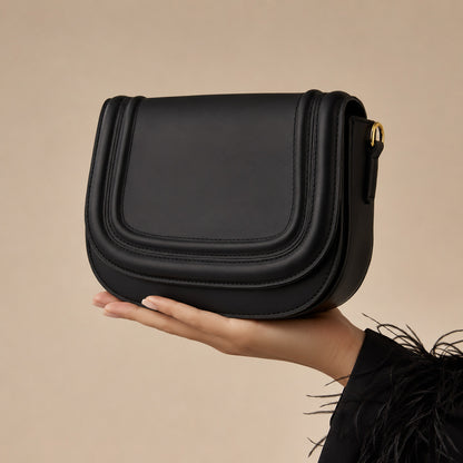 BOLSA LADY PAULINA CROSSBODY TIPO PIEL CAFÉ